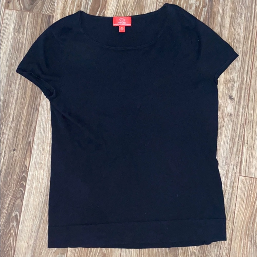 Oscar de la renta black tshirt